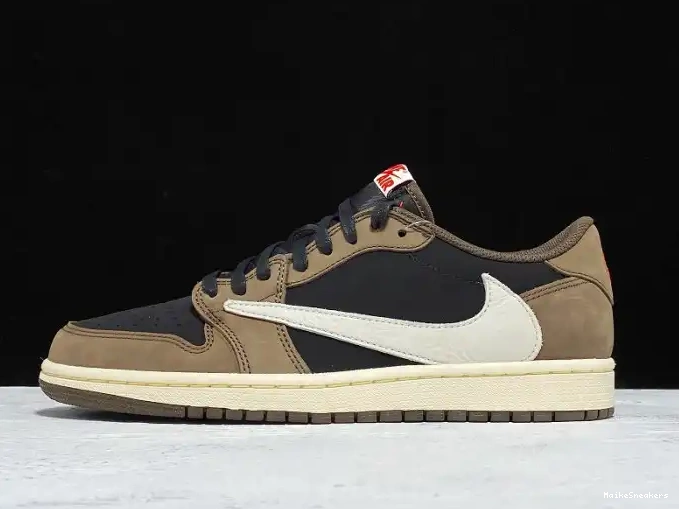 MaikeSneakers Mocha x SP CQ4277-001 Jordan Scott Low Dark 1 OG Air Travis 0517